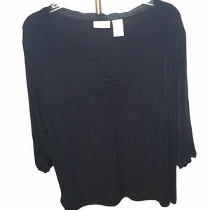 Jaclyn Smith Smooth Stretchy Blouse Top